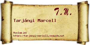 Tarjányi Marcell névjegykártya